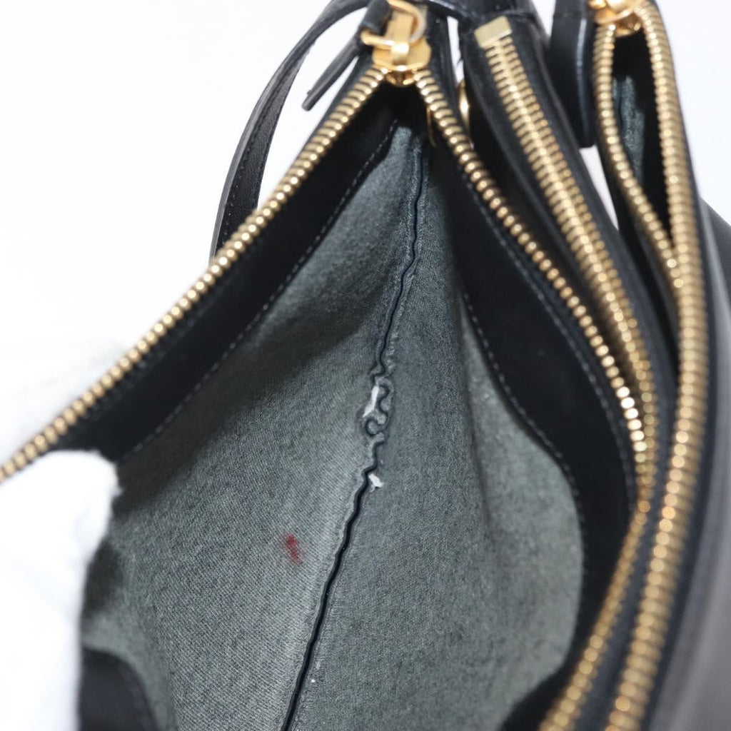 Celine Trio Crossbody Bag Leather Black Leather Shoulder Bag Bag
