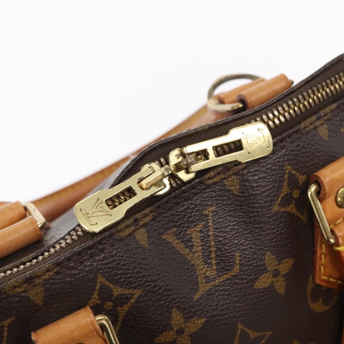 Louis Vuitton Alma Handbag Monogram Canvas Brown Canvas Handbag