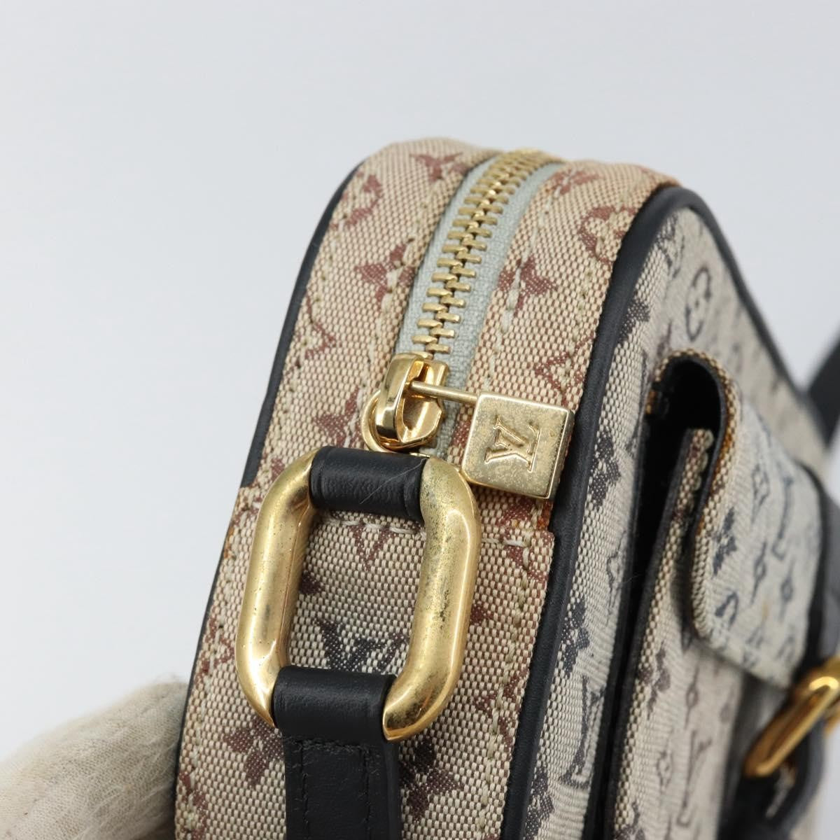 Louis Vuitton Juliette Crossbody Bag Mini Lin Blue Canvas Shoulder Bag