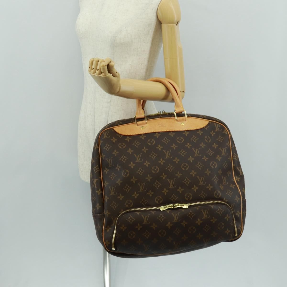 Louis Vuitton Evasion Travel Bag Monogram Canvas Brown Canvas Travel Bag
