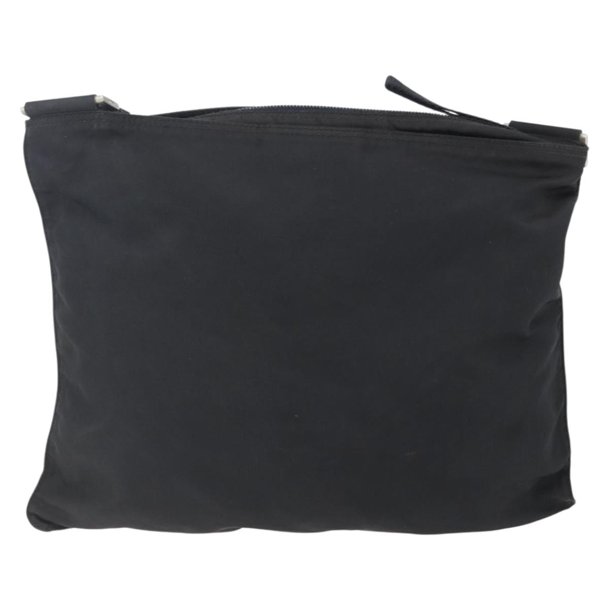 Prada Flat Messenger Bag Tessuto Black Nylon Shoulder Bag Bag