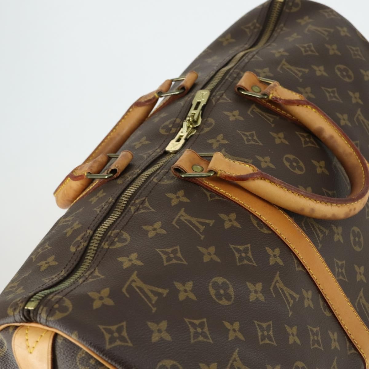 Louis Vuitton Keepall Bag Monogram Canvas Brown Canvas Travel Bag