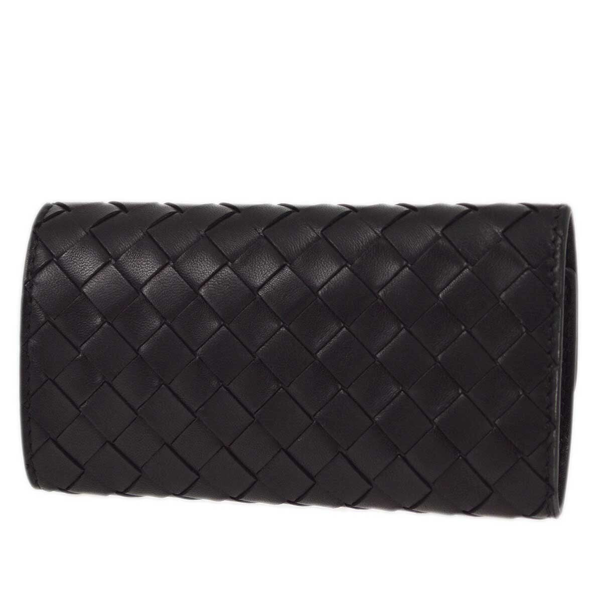 Bottega Veneta Knotted Keyring Leather Black Leather Charms And Keychains Accessory