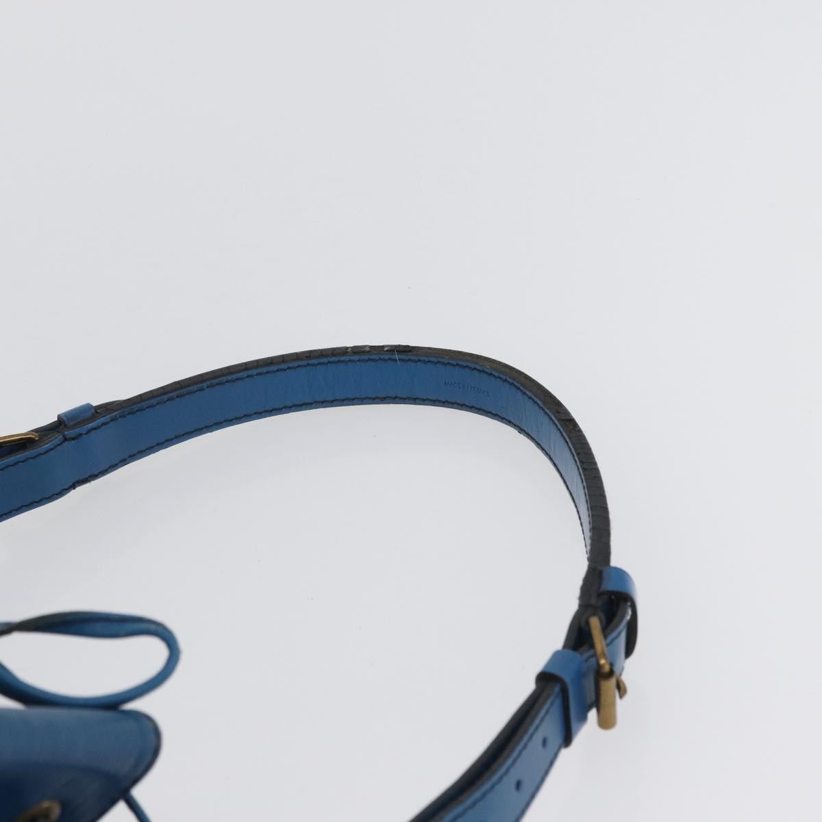 Louis Vuitton Petit Noe Nm Handbag Epi Leather Blue Leather Shoulder Bag
