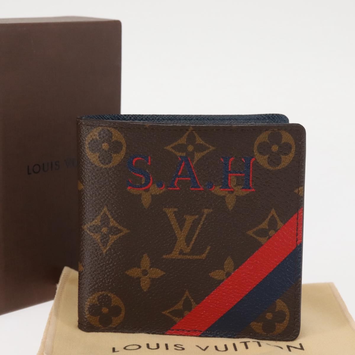 Louis Vuitton Marco Wallet Nm Monogram Canvas Brown Canvas Wallets Accessory