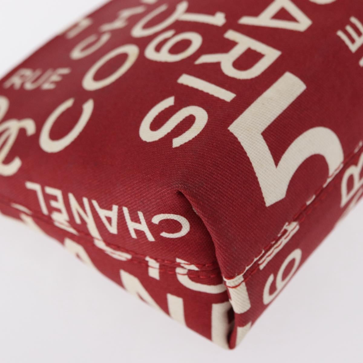 Chanel 31 Rue Cambon Clutch Canvas Red Canvas Clutche & Pouche Bag