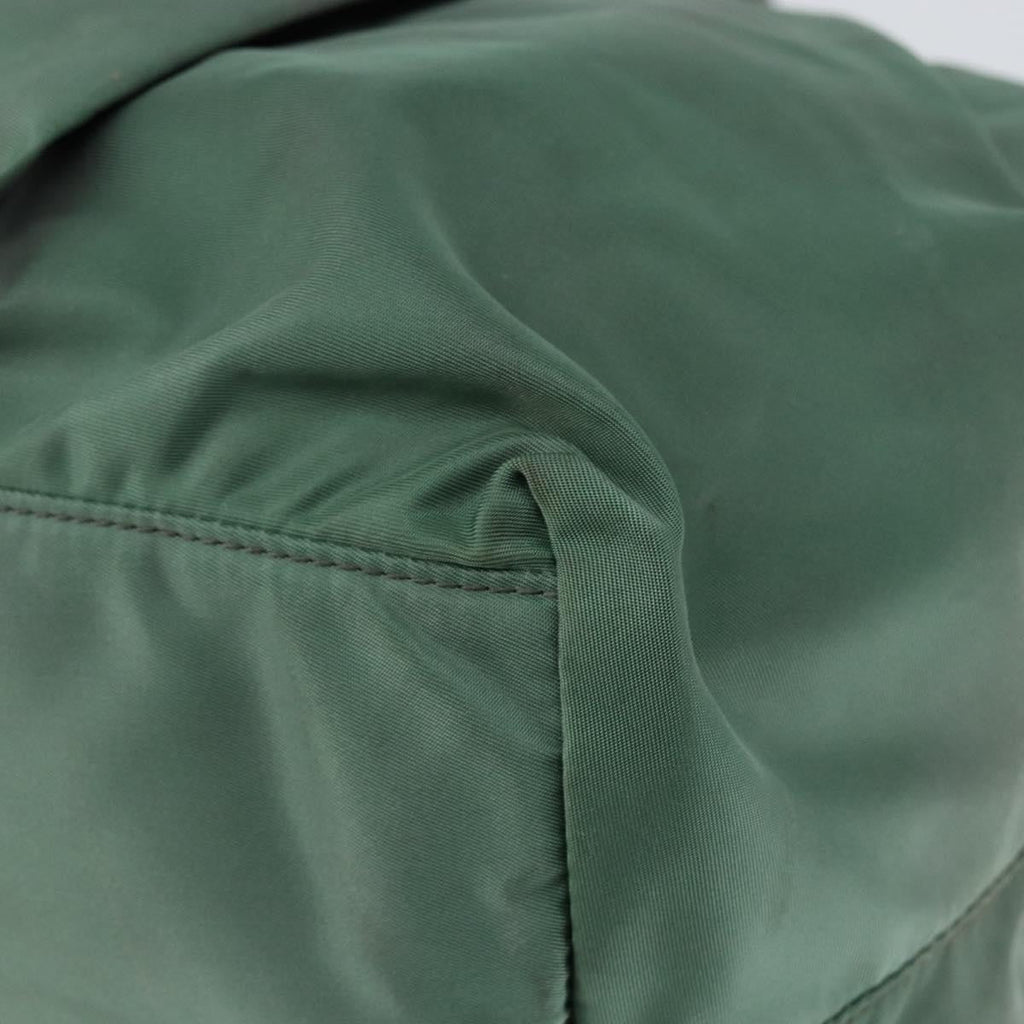 Prada Convertible Bow Tote Tessuto Green Nylon Handbag