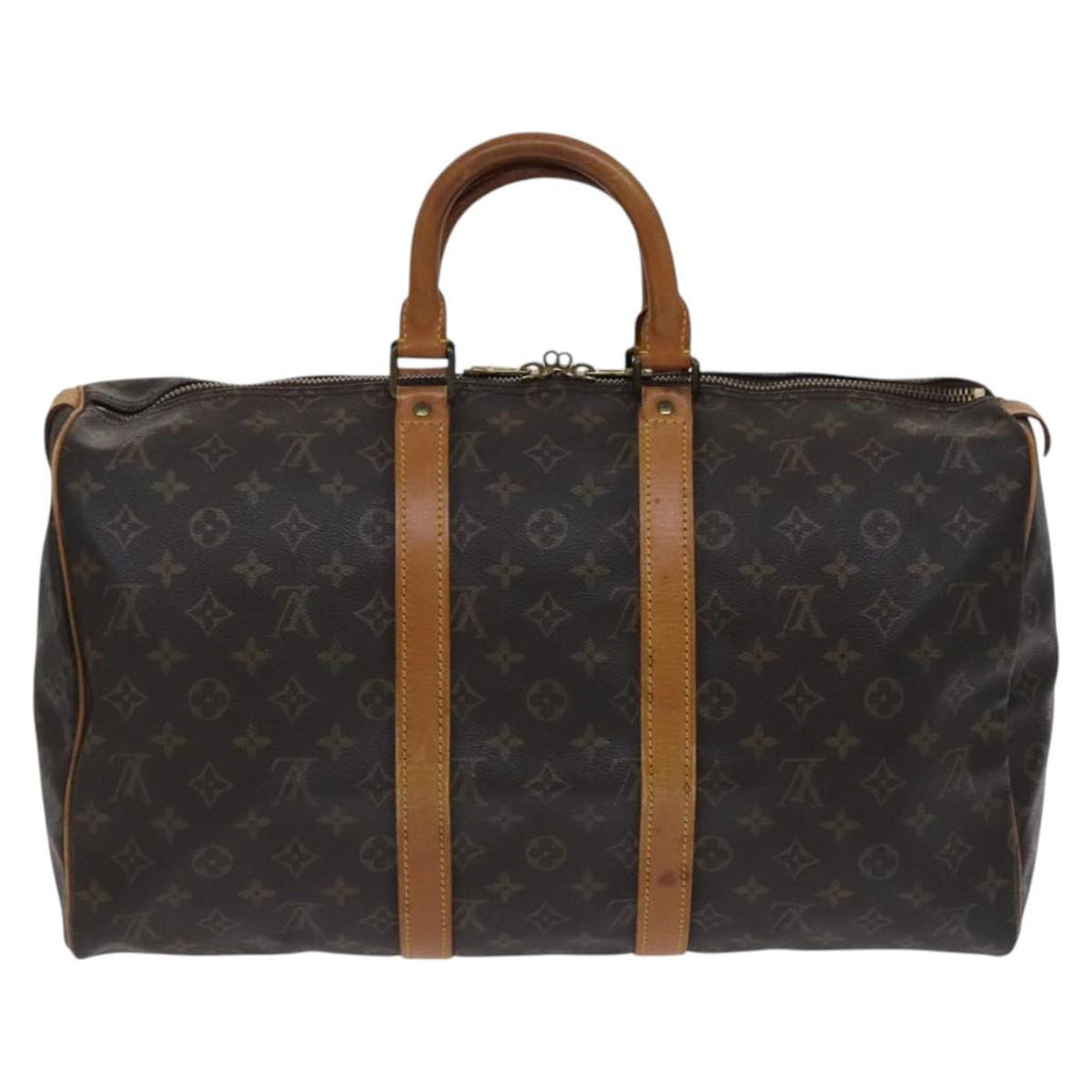 Louis Vuitton Keepall Bag Monogram Canvas Brown Canvas Travel Bag