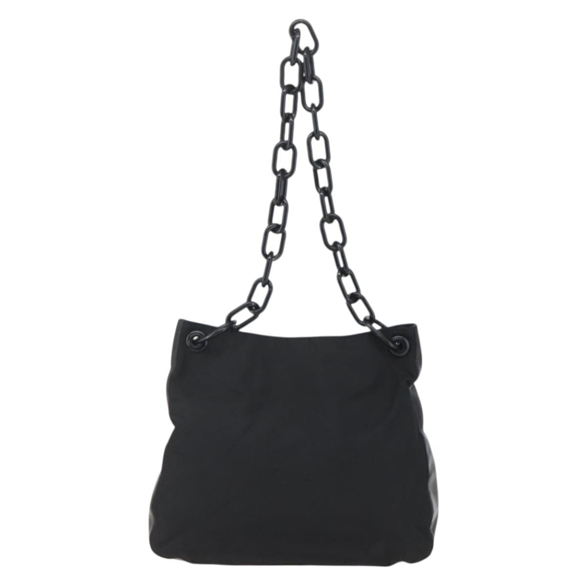 Prada Chain Shoulder Bag Tessuto Black Nylon Shoulder Bag Bag