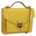 Louis Vuitton Monceau Handbag Vernis Yellow Patent_Leather Handbag