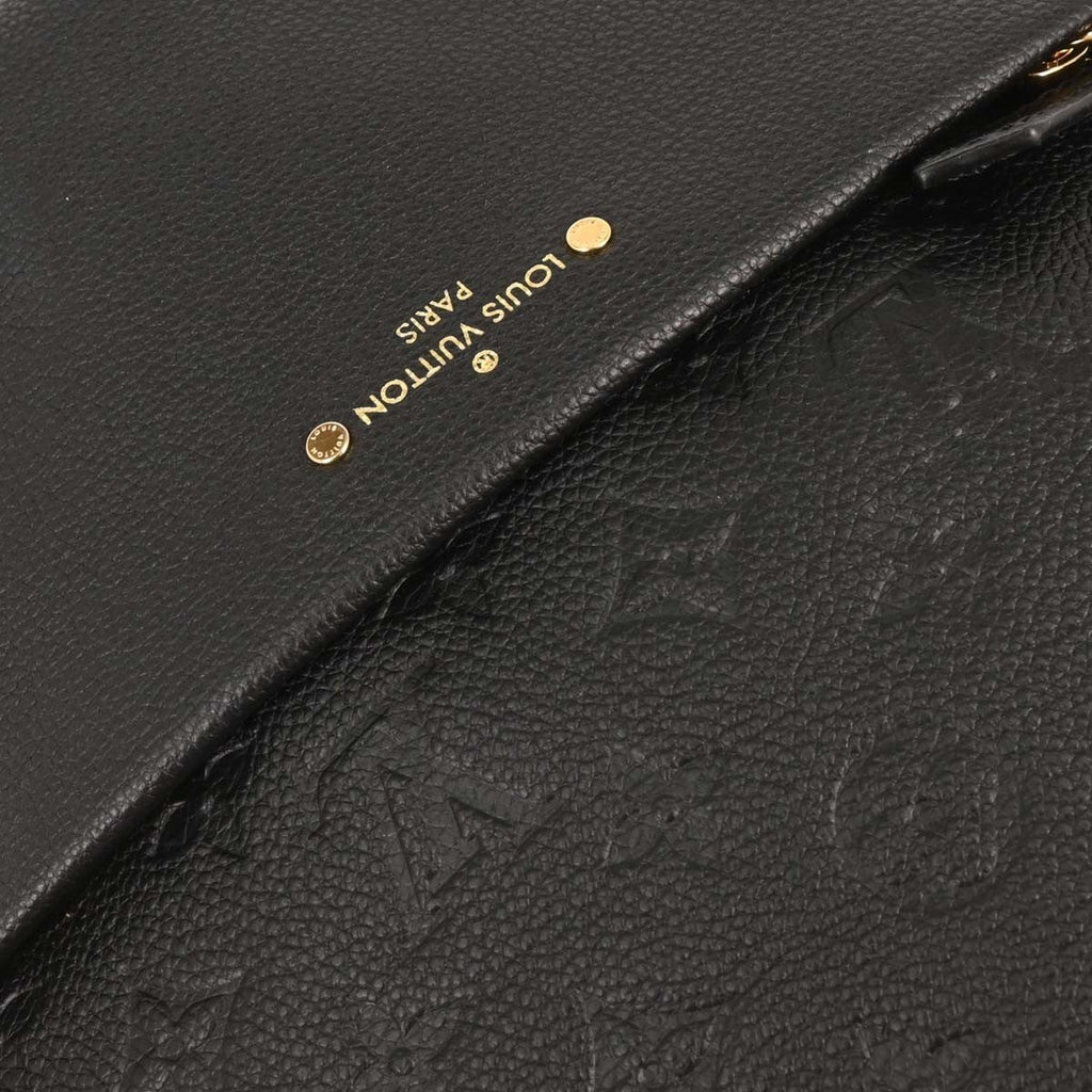 Louis Vuitton Sorbonne Backpack Monogram Empreinte Leather Black Leather Backpack Bag