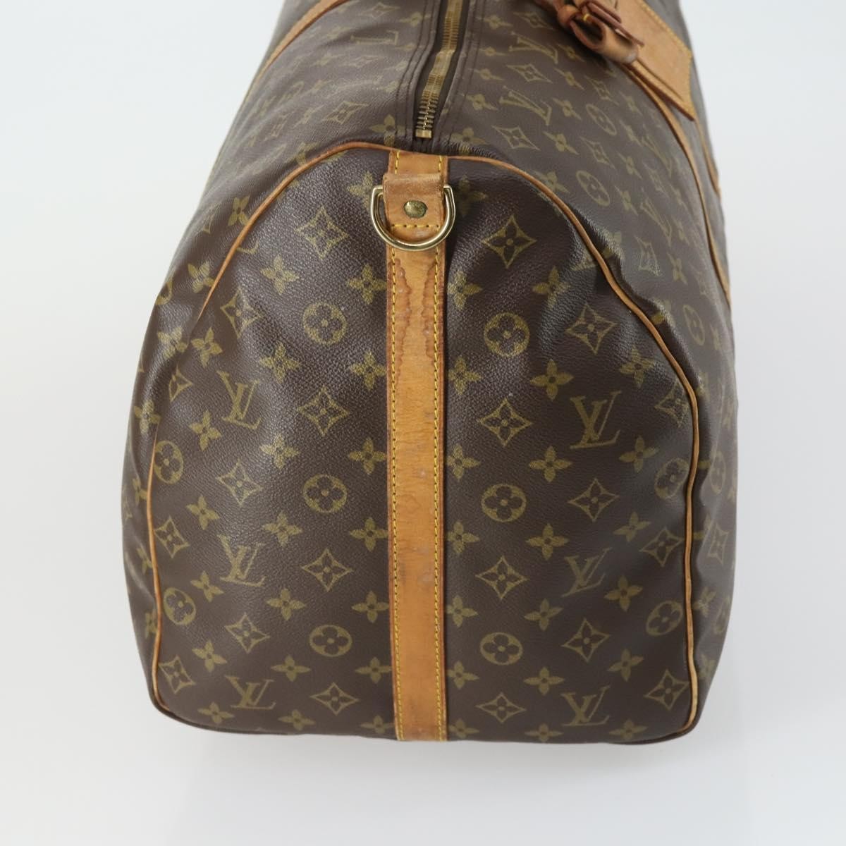 Louis Vuitton Keepall Bandouliere Bag Monogram Canvas Brown Canvas Travel Bag