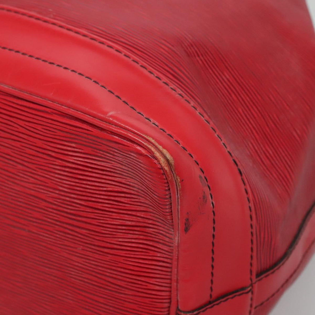 Louis Vuitton Noe Handbag Epi Leather Red Leather Bag