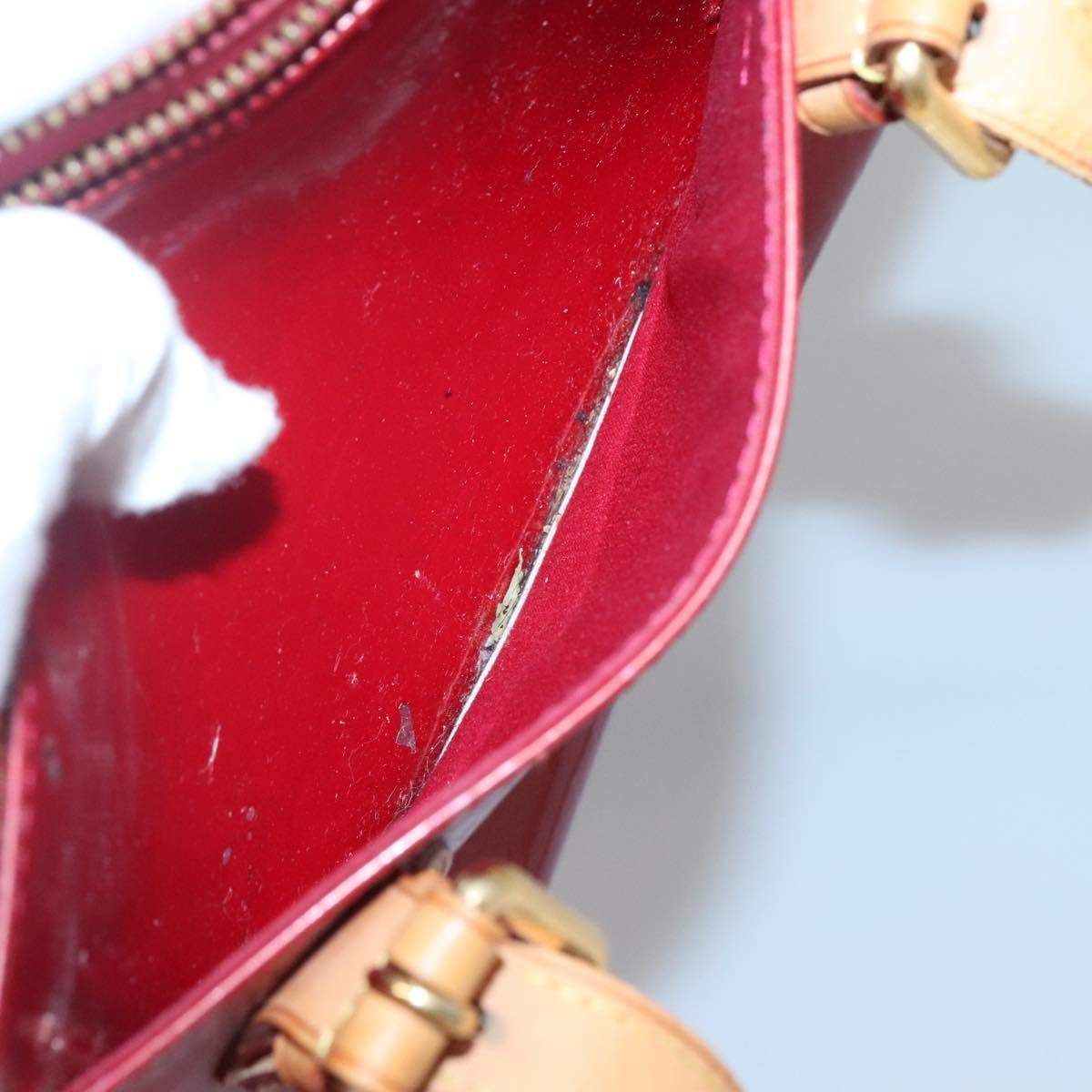 Louis Vuitton Rosewood Avenue Handbag Monogram Vernis Red Patent_Leather Handbag