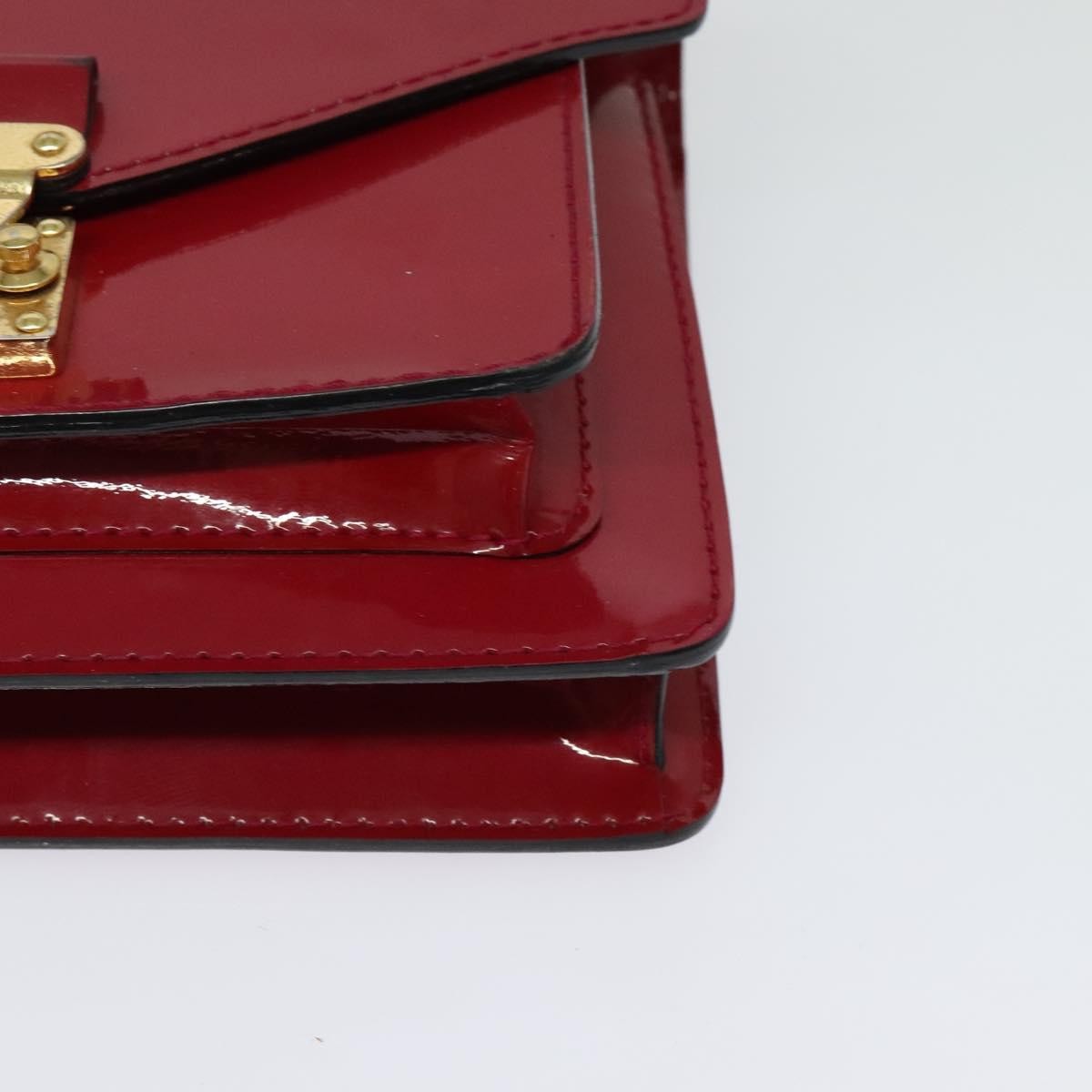 Louis Vuitton Monceau Handbag Vernis Burgundy Patent_Leather Bag