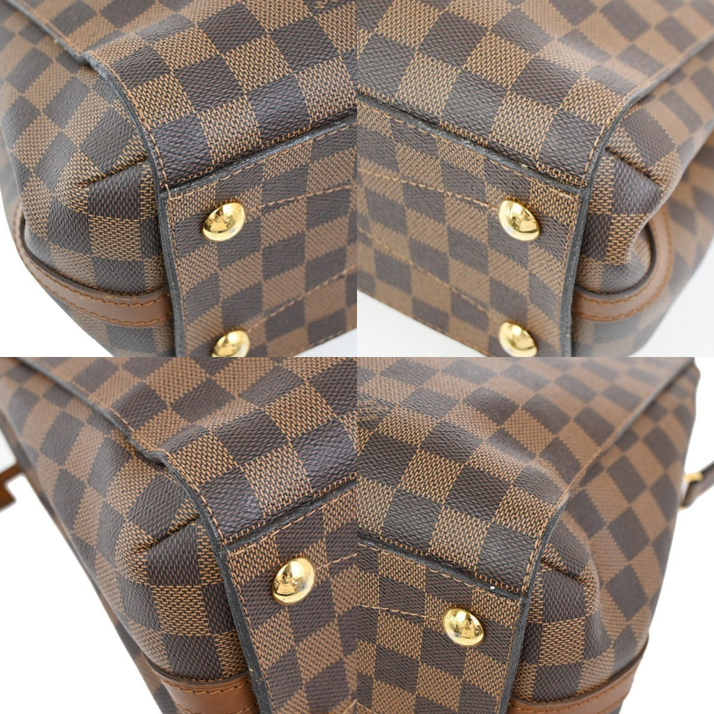Louis Vuitton Greenwich Bag Damier Brown Leather Handbag