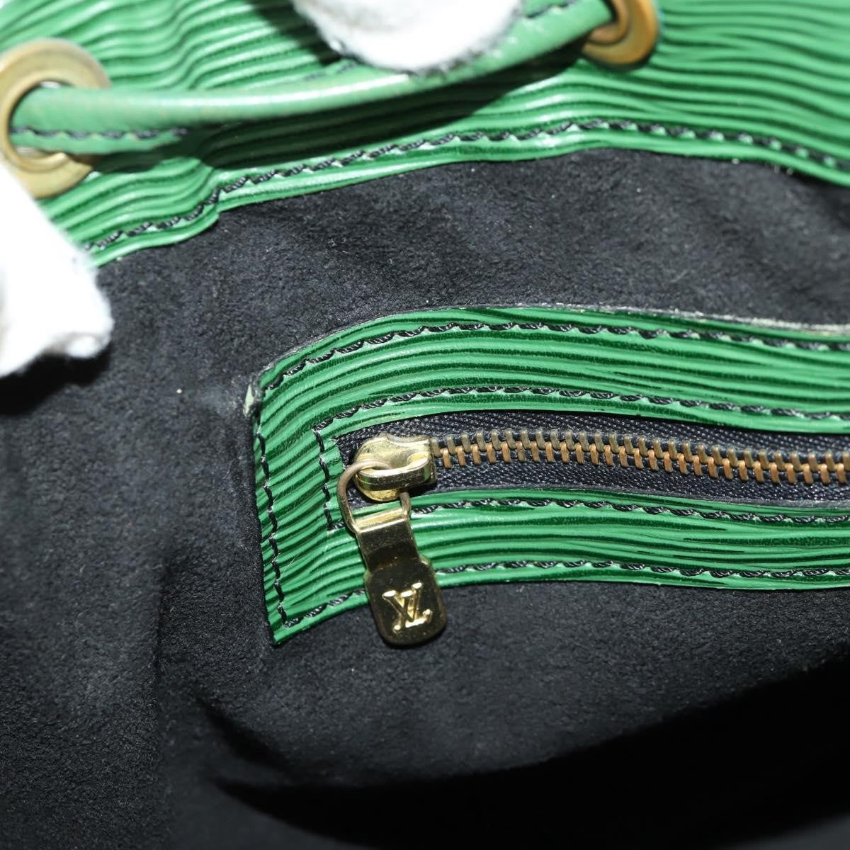 Louis Vuitton Petit Noe Handbag Epi Leather Green Leather Shoulder Bag