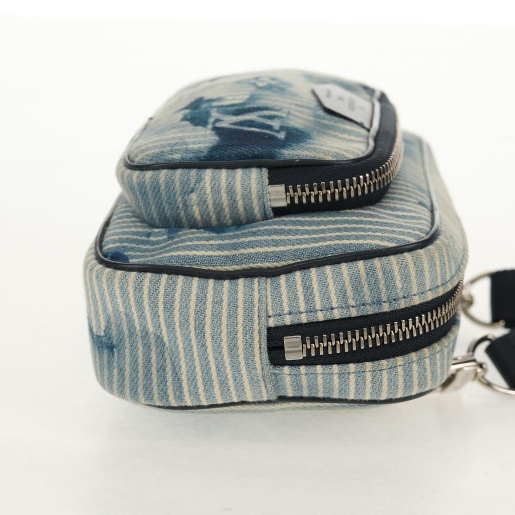 Louis Vuitton Outdoor Pouch Limited Edition Monogram Watercolor Stripes Denim Blue Canvas Clutche & Pouche Bag