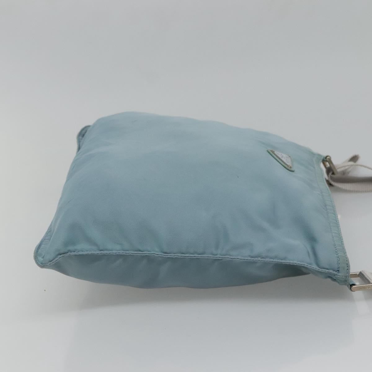 Prada Flat Messenger Bag Tessuto Blue Nylon Shoulder Bag Bag