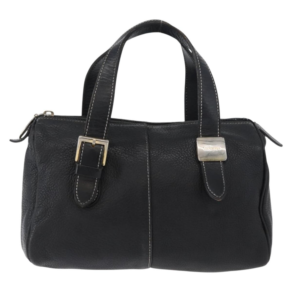 Burberry Vintage Handbag Leather Black Leather Handbag