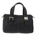 Burberry Vintage Handbag Leather Black Leather Handbag