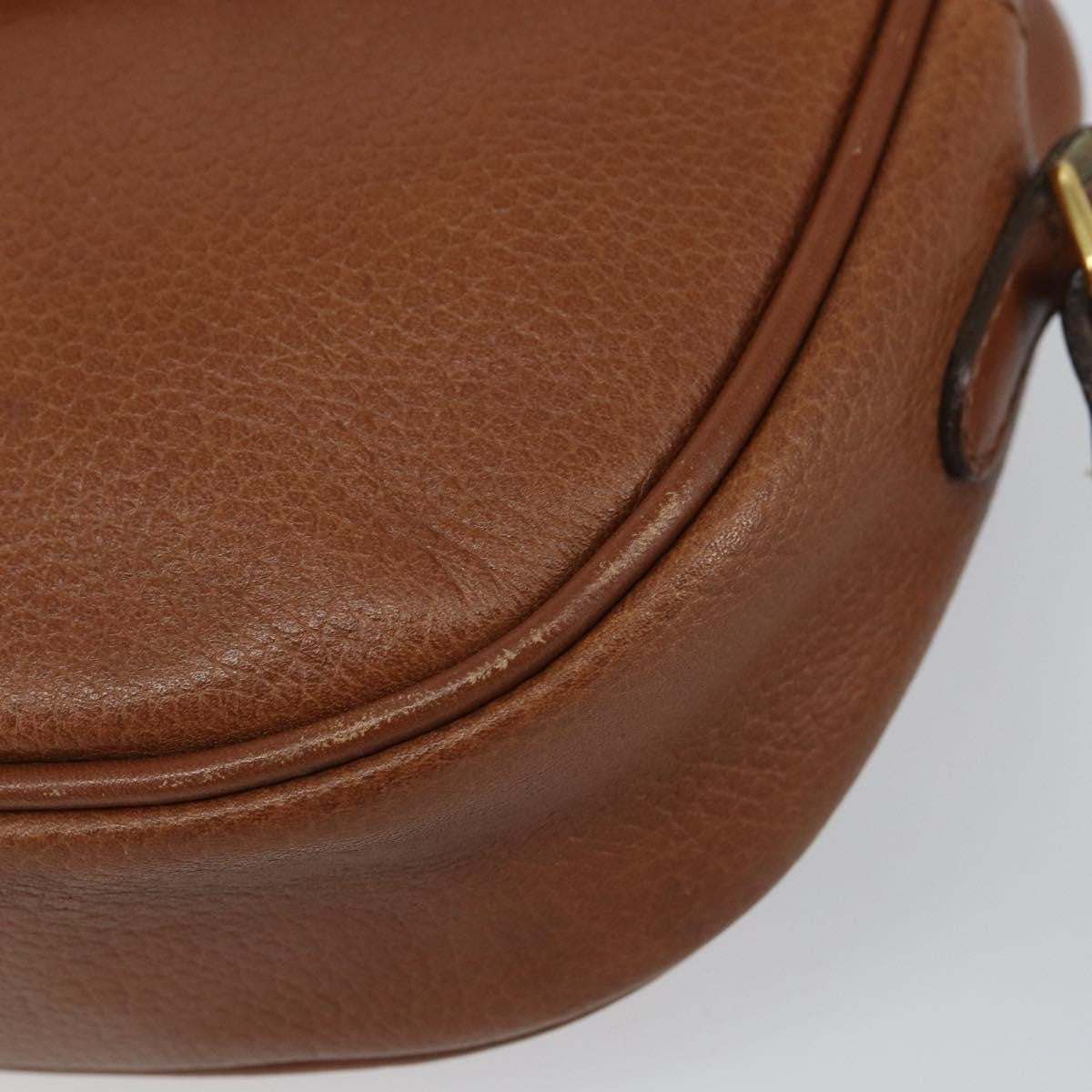 Burberry Vintage Shoulder Bag Leather Brown Leather Shoulder Bag