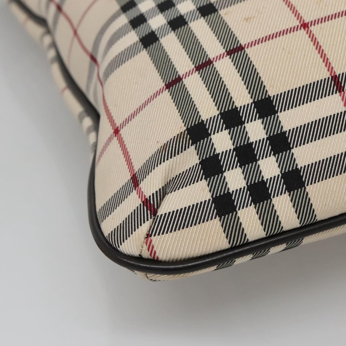 Burberry Nova Check Tote Nylon Beige Nylon Bag