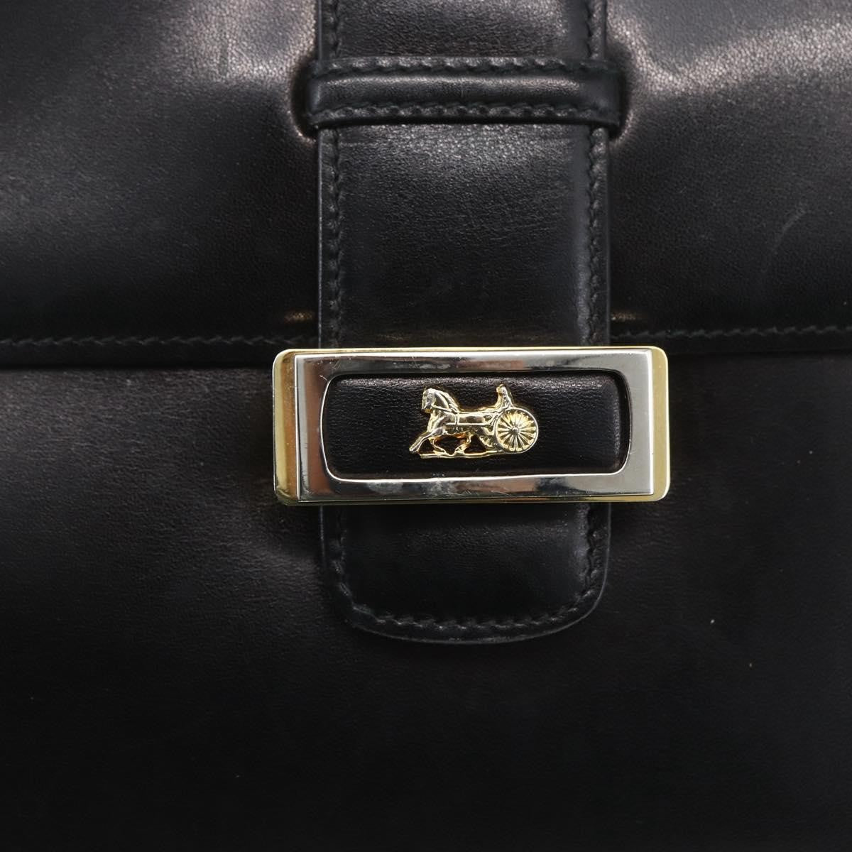 Celine Horse Carriage Shoulder Bag Leather Black Leather Shoulder Bag Bag