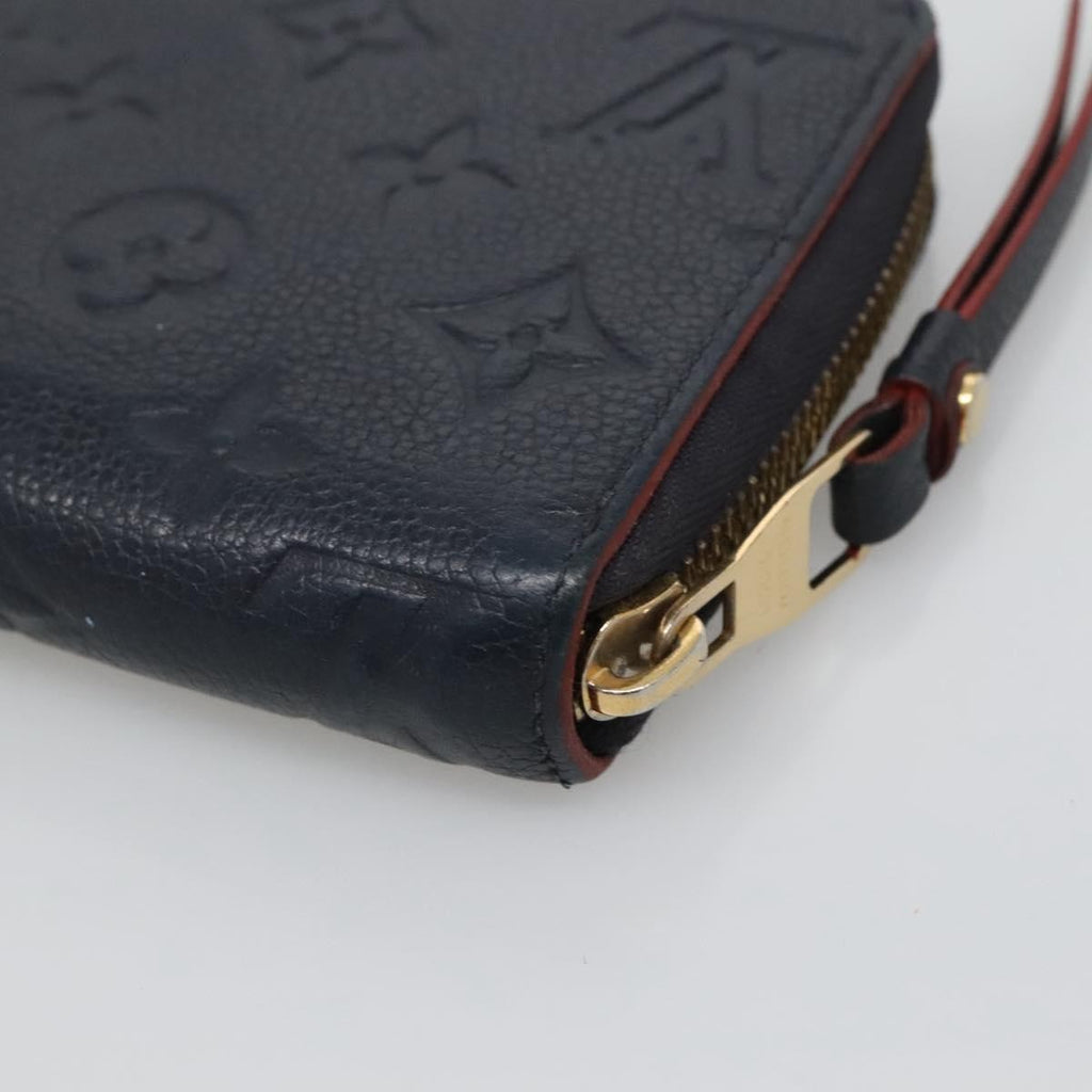 Louis Vuitton Portefeuille Zippy Monogramme Empreinte Monogramme Empreinte Navy Leather Wallets Accessory