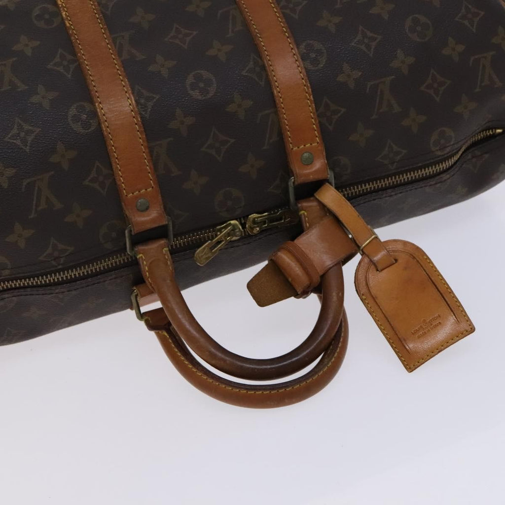 Louis Vuitton Keepall Bag Monogram Canvas Brown Canvas Travel Bag