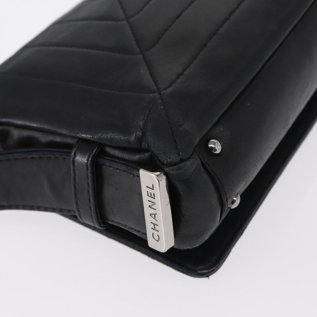 Chanel Vintage Shoulder Bag Leather Black Leather Shoulder Bag Bag