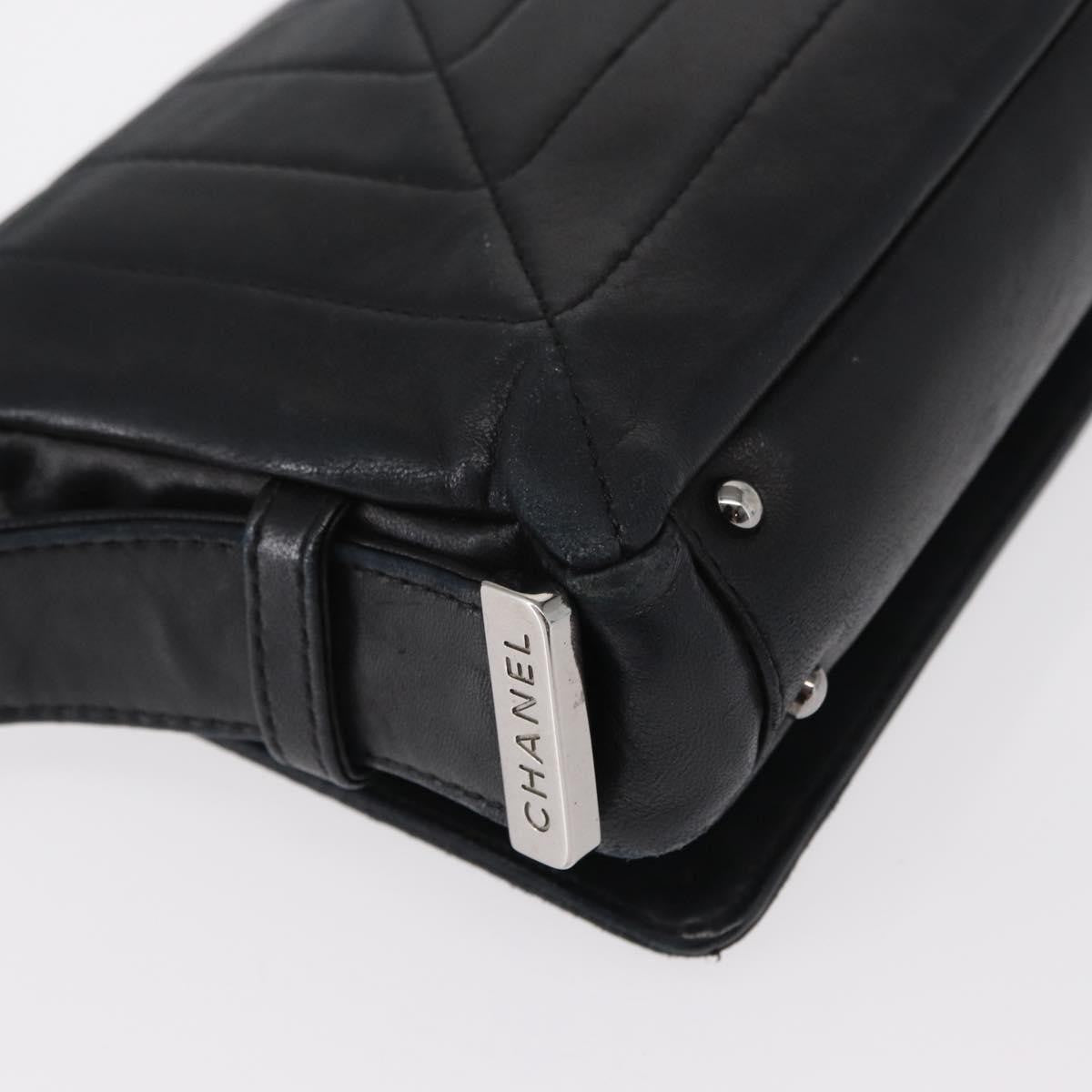 Chanel Vintage Shoulder Bag Leather Black Leather Shoulder Bag Bag
