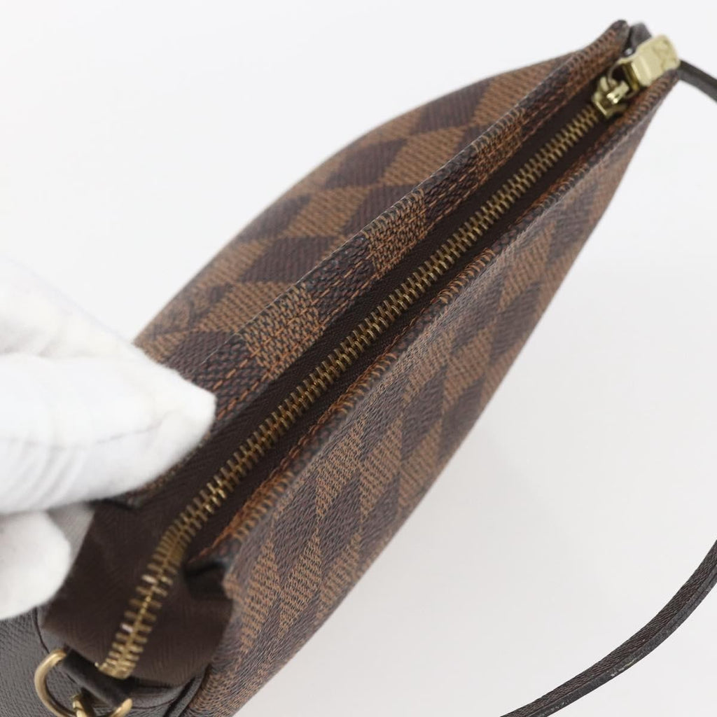 Louis Vuitton Trousse Make Up Bag Damier Brown Canvas Clutche & Pouche Bag