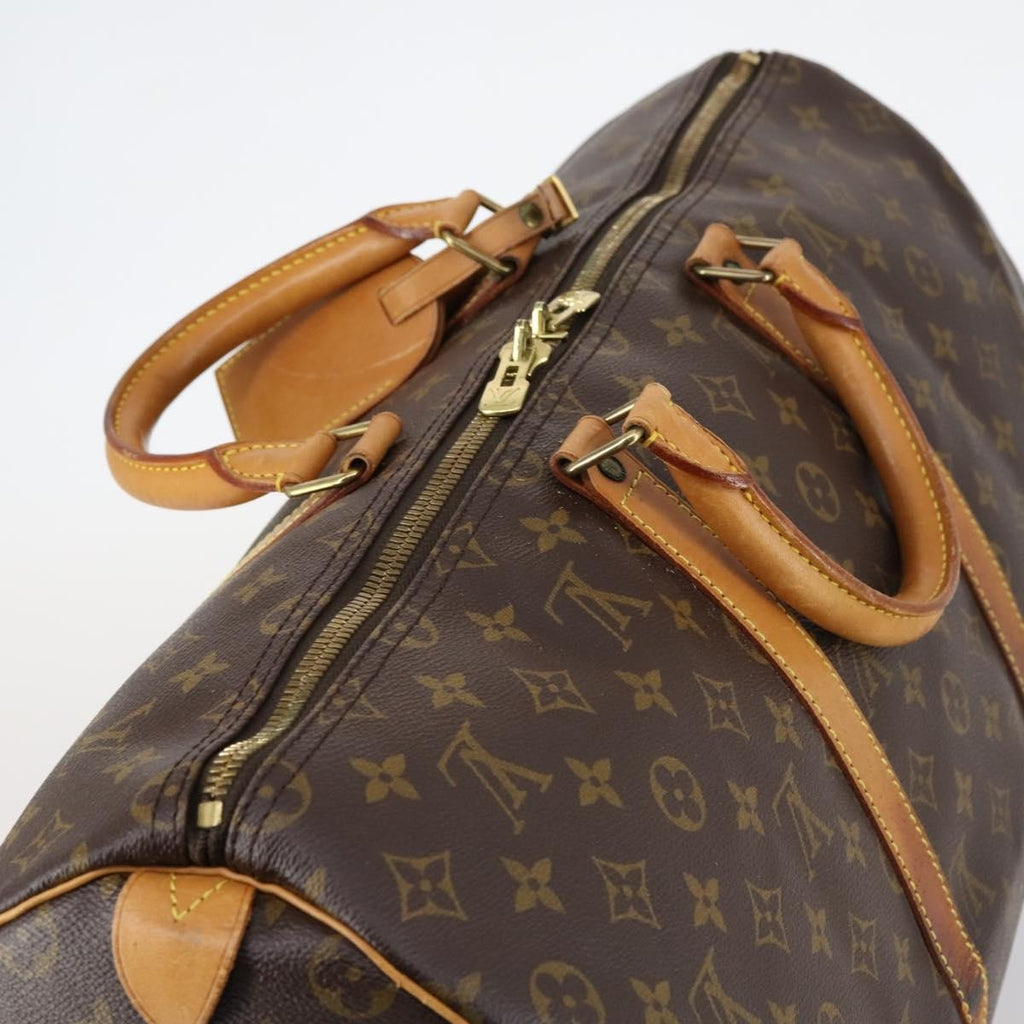 Louis Vuitton Keepall Bag Monogram Canvas Brown Canvas Travel Bag