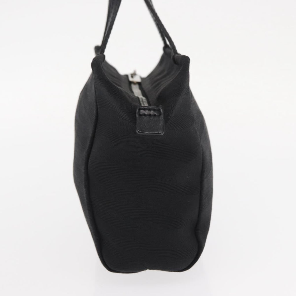 Fendi Vintage Handbag Canvas Black Canvas Handbag