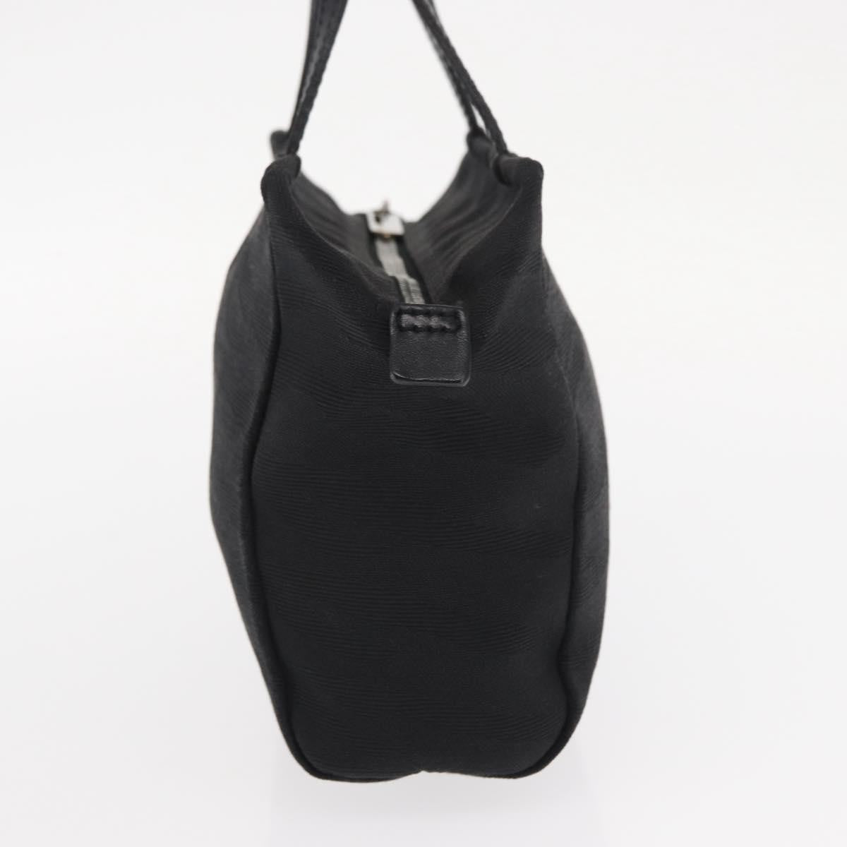 Fendi Vintage Handbag Canvas Black Canvas Handbag