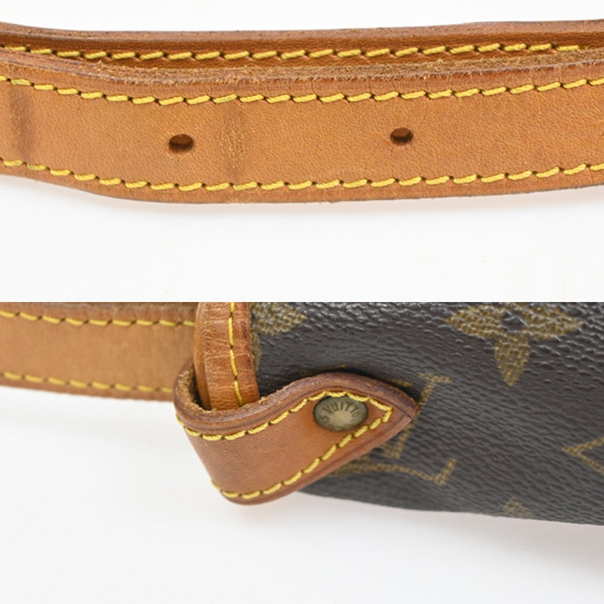 Louis Vuitton Saumur Handbag Monogram Canvas Brown Canvas Shoulder Bag