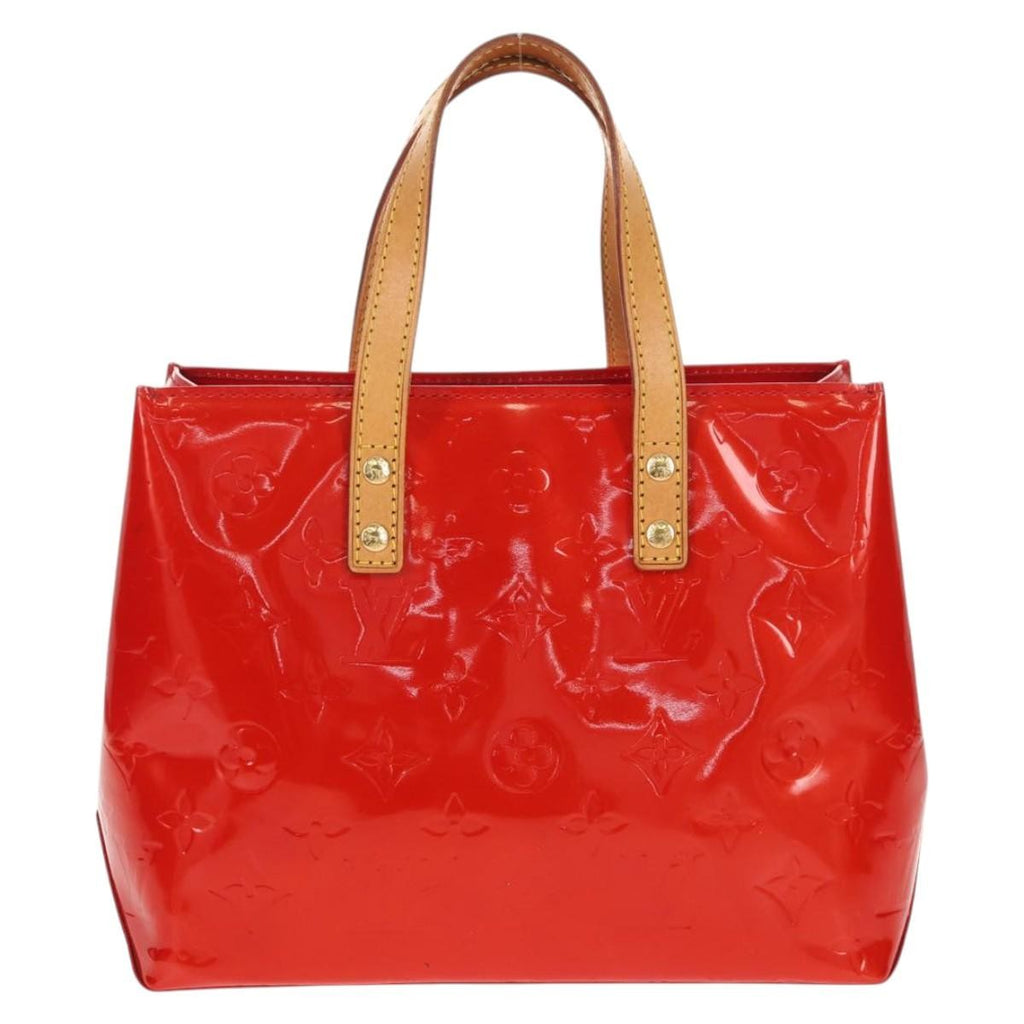 Louis Vuitton Reade Handbag Monogram Vernis Red Patent_Leather Handbag