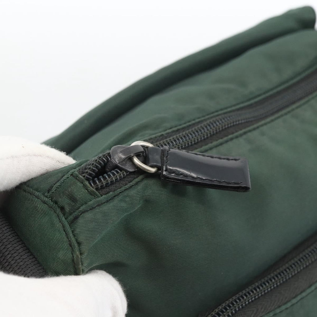 Prada Buckle Messenger Bag Tessuto Green Nylon Shoulder Bag Bag