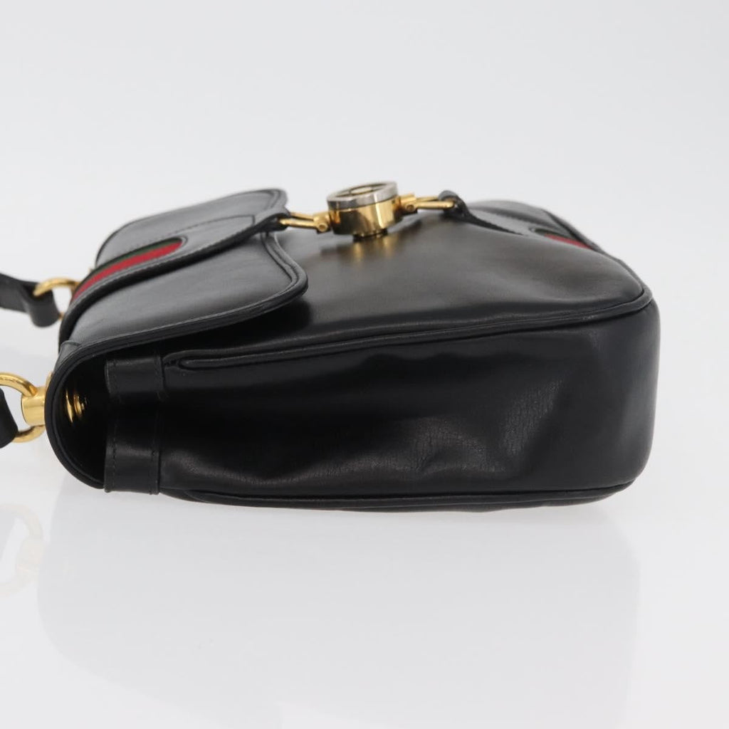 Gucci Sherry Line Shoulder Bag Leather Multicolour Leather Handbag (Pre-Owned)