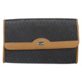 Christian Dior Vintage Honeycomb Chain Canvas Black Canvas Shoulder Bag Bag (Pre-Owned)