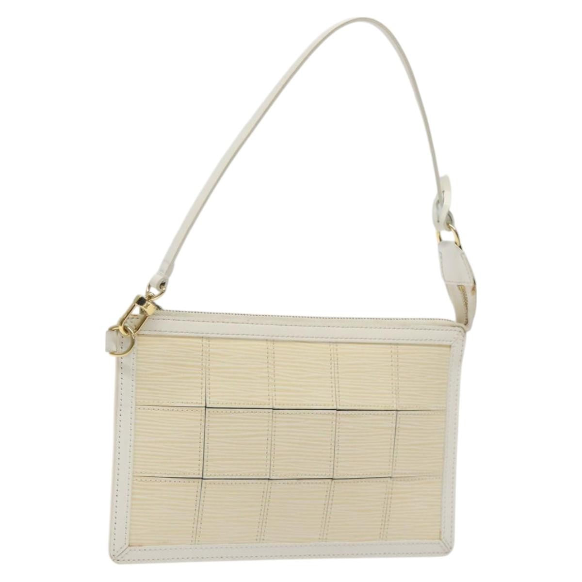 Louis Vuitton Delmonico Pochette Stretch Epi Leather Beige Leather Clutche & Pouche Bag