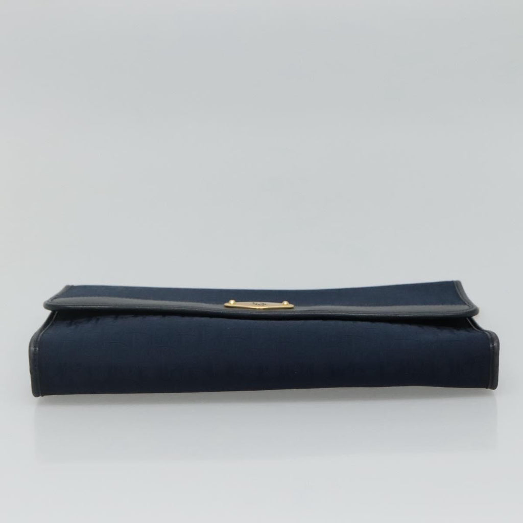 Christian Dior Vintage Trotter Shoulder Bag Canvas Navy Canvas Shoulder Bag Bag (Pre-Owned)