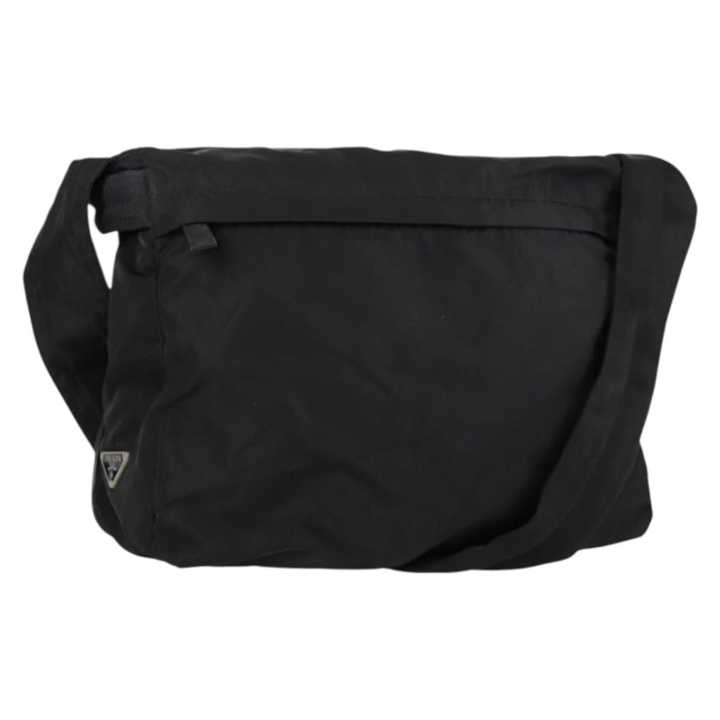 Prada Vintage Shoulder Bag Tessuto Black Nylon Shoulder Bag Bag