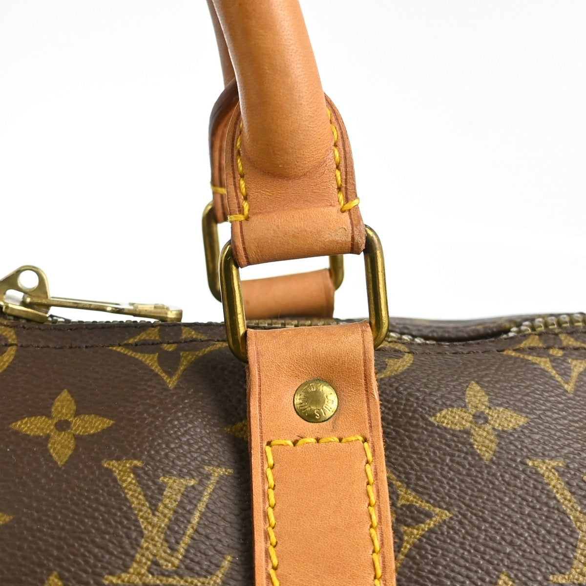 Louis Vuitton Keepall Bag Monogram Canvas Brown Canvas Travel Bag