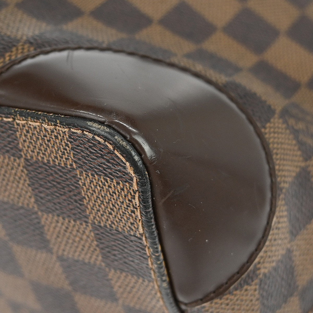 Louis Vuitton Hampstead Handbag Damier Brown Canvas Tote Bag