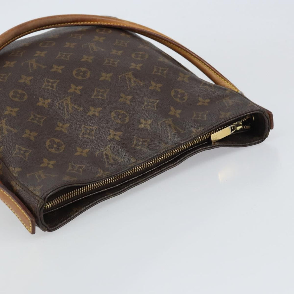 Louis Vuitton Monogram Looping Handbag Monogram Canvas Brown Canvas Shoulder Bag
