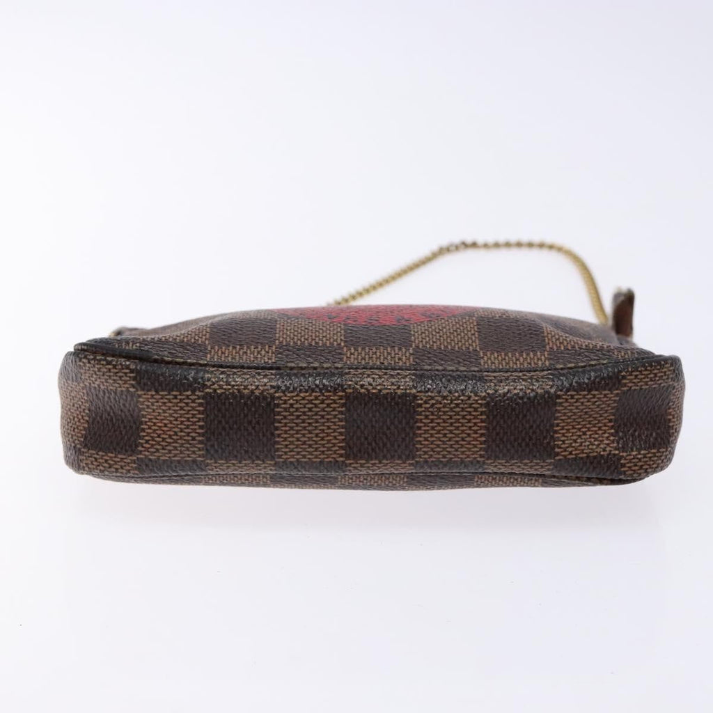 Louis Vuitton Pochette Accessoires Limited Edition Damier Brown Canvas Clutche & Pouche Bag