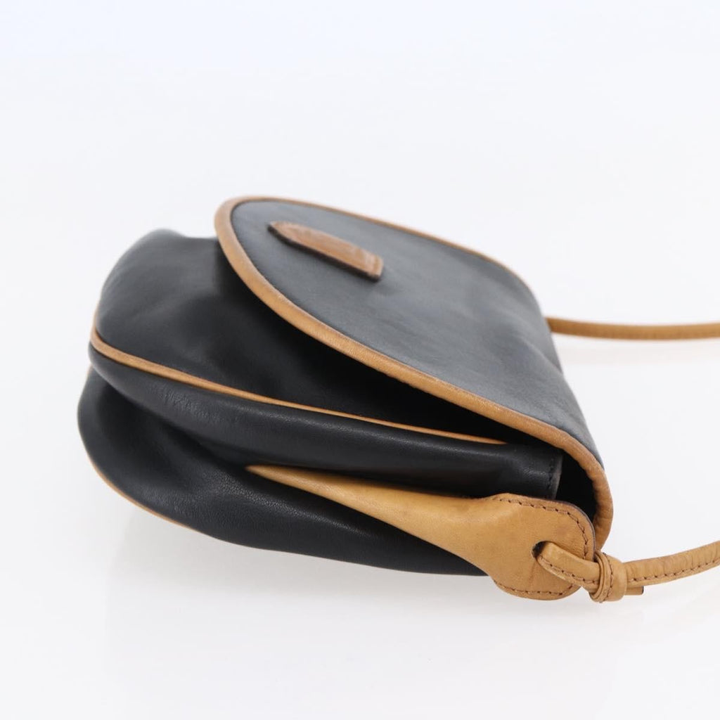 Celine Flap Shoulder Bag Leather Black Leather Shoulder Bag Bag