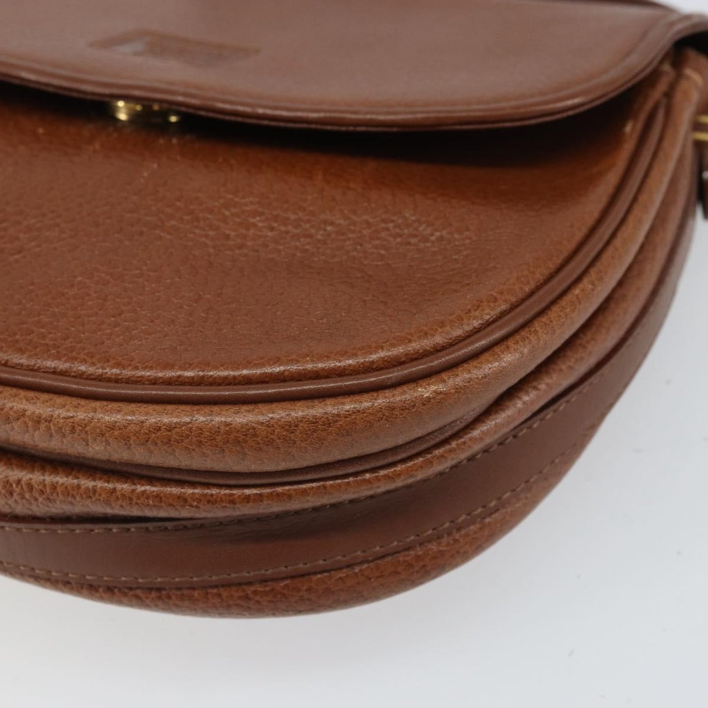 Burberry Vintage Shoulder Bag Leather Brown Leather Shoulder Bag
